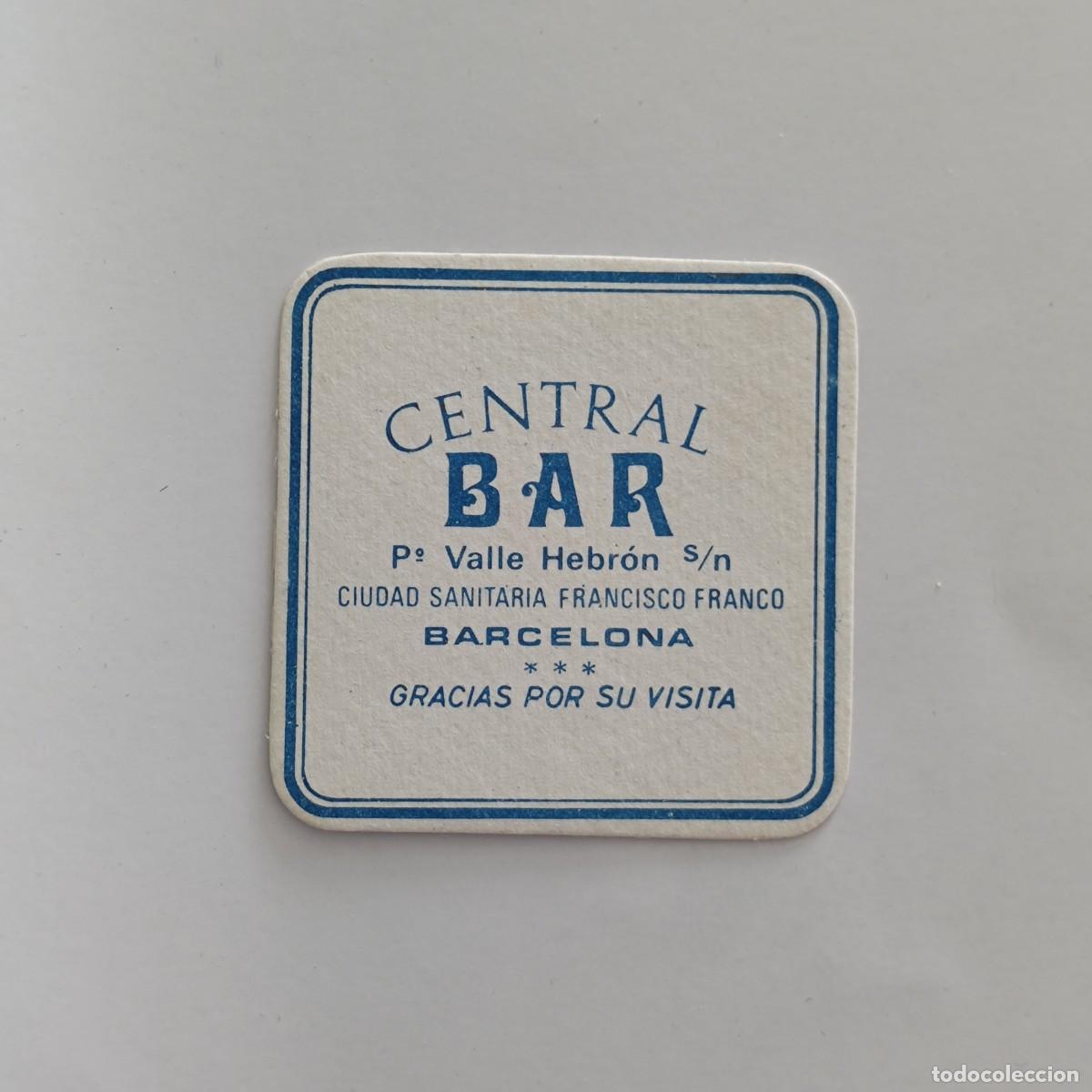 Otros Art&iacute;culos de Coleccionismo en Papel: POSAVASOS - BARCELONA - CENTRAL BAR / CIUDAD SANITARIA FRANCISCO FRANCO - HOSPITAL MEDICINA