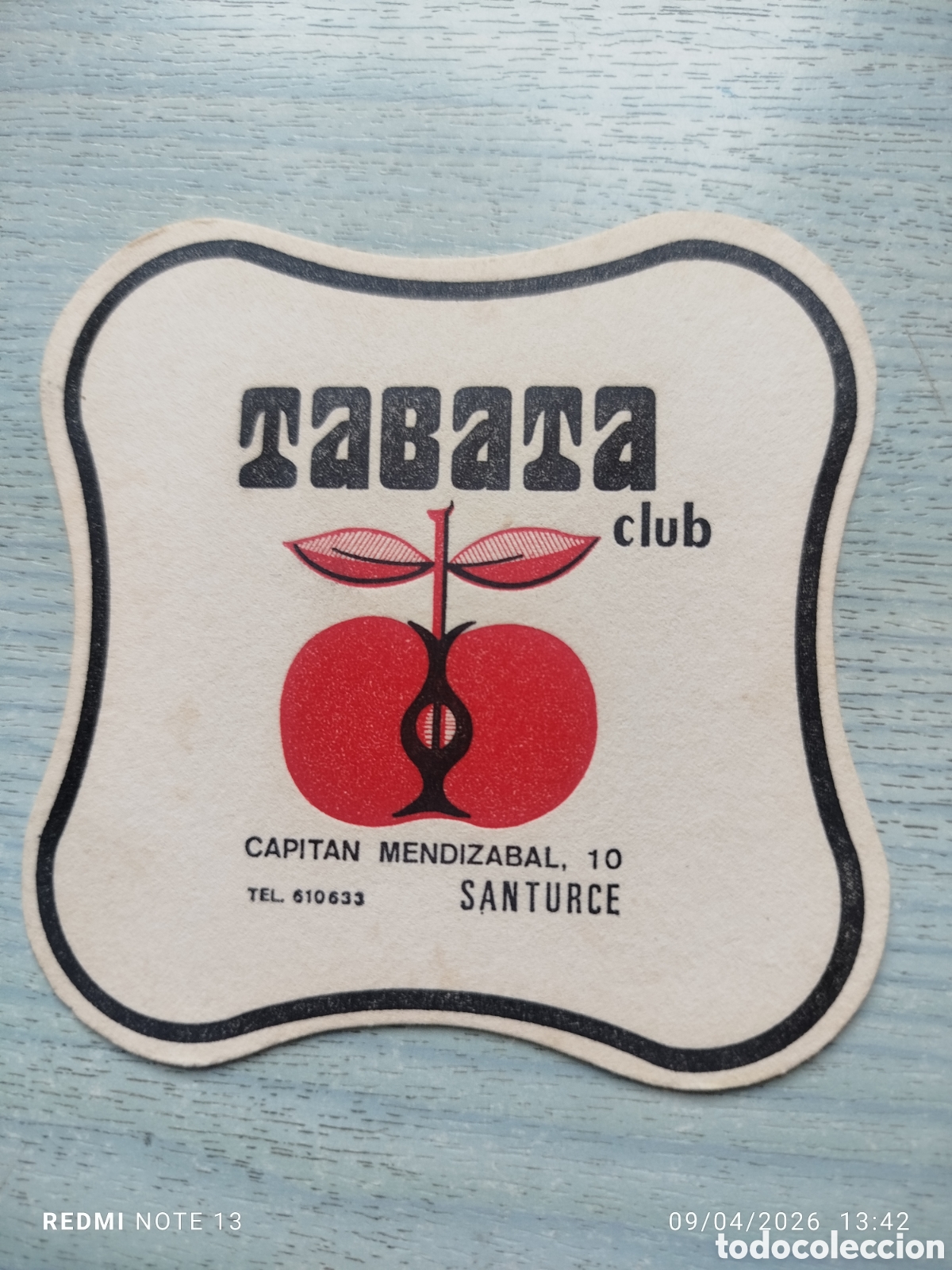 Otros Art&iacute;culos de Coleccionismo en Papel: posavasos -club tabata santurce