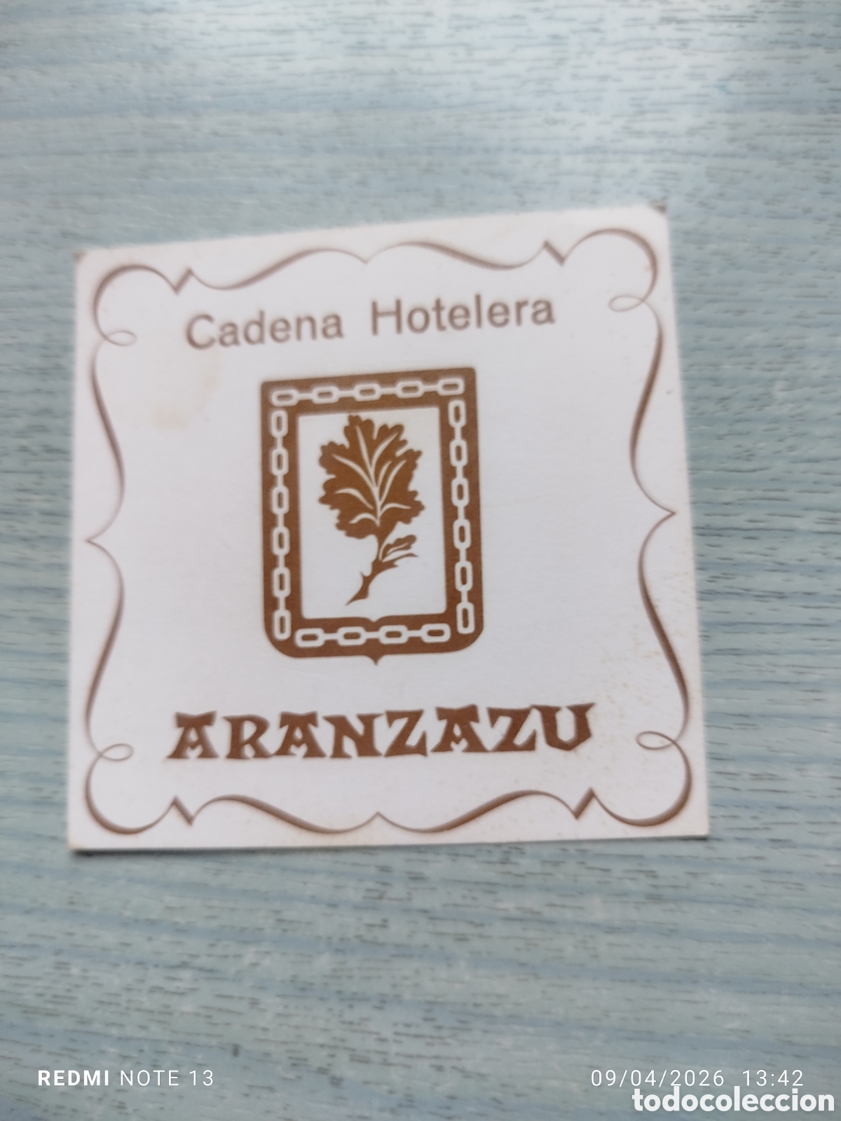 Sammelleidenschaft Andere Papierartikel: posavasos -cadena hotelera aranzazu