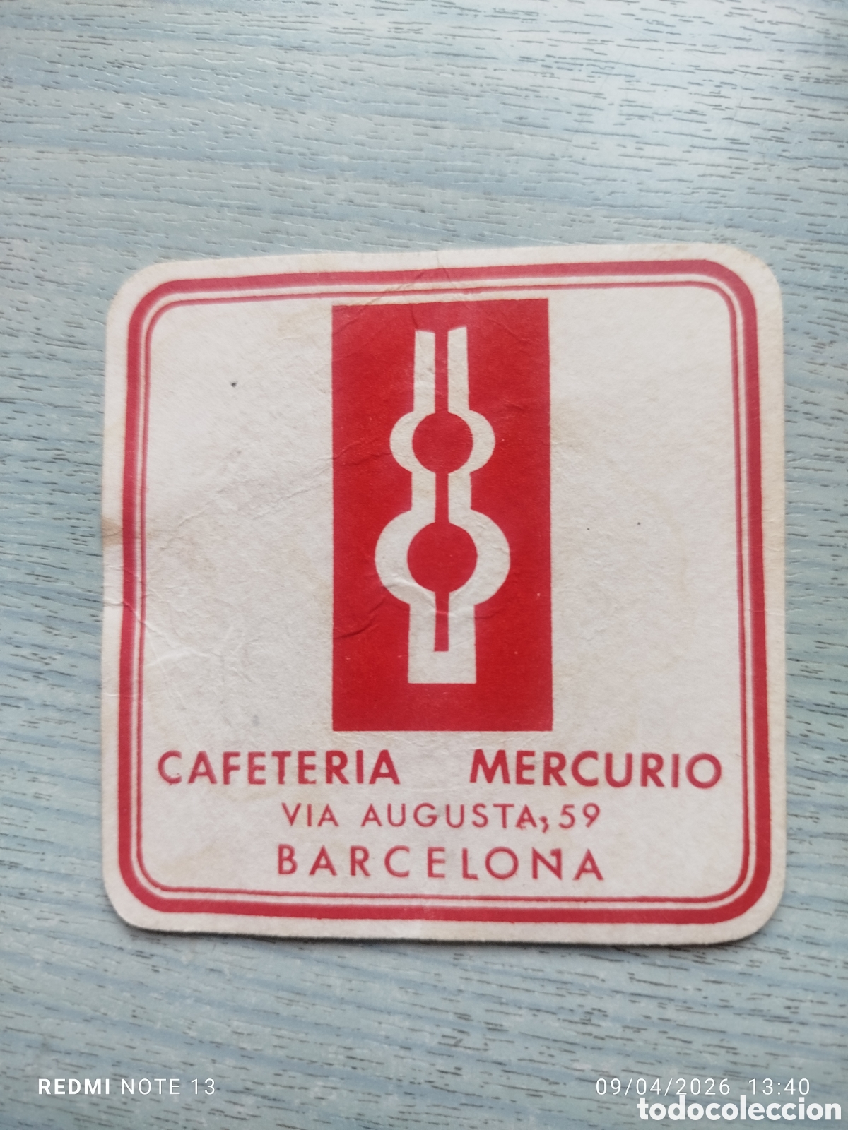 Otros Art&iacute;culos de Coleccionismo en Papel: posavasos -cafeteria mercurio--BARCELONA