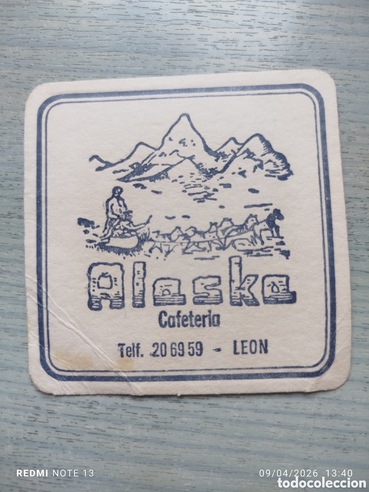 Otros Art&iacute;culos de Coleccionismo en Papel: posavasos- CAFETERIA ALASKA--LEON