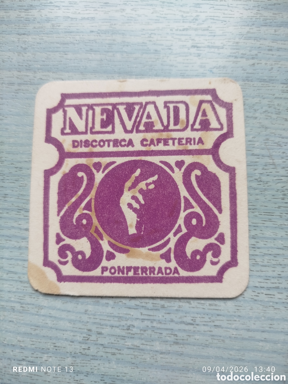 Otros Art&iacute;culos de Coleccionismo en Papel: posavasos- DISCOTECA NEVADA-PONFERRADA