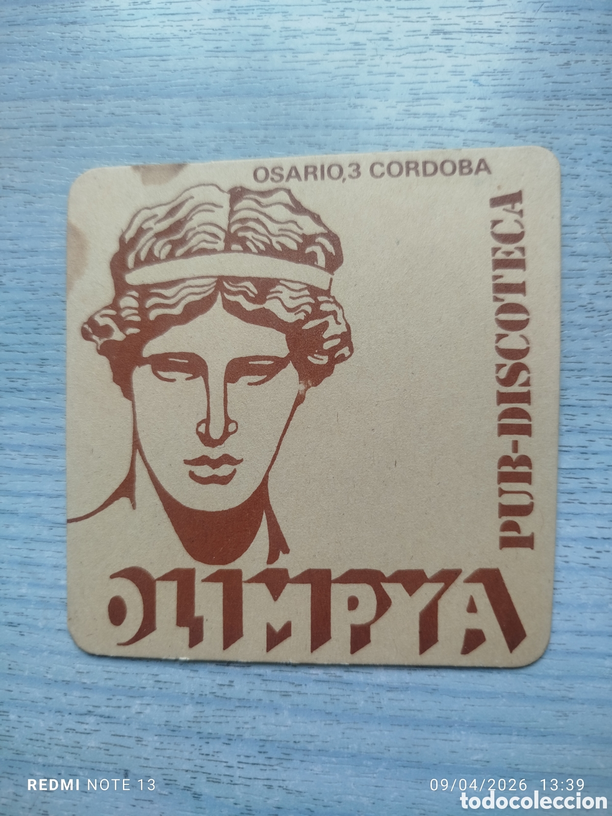 Otros Art&iacute;culos de Coleccionismo en Papel: posavasos- DISCOTECA OLIMPIA--CORDOBA
