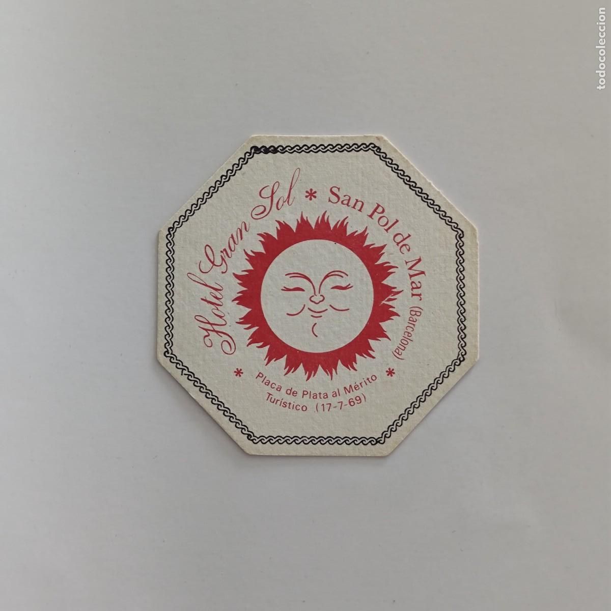 Otros Art&iacute;culos de Coleccionismo en Papel: POSAVASOS - BARCELONA / SAN POL DE MAR - HOTEL GRAN SOL - 1983