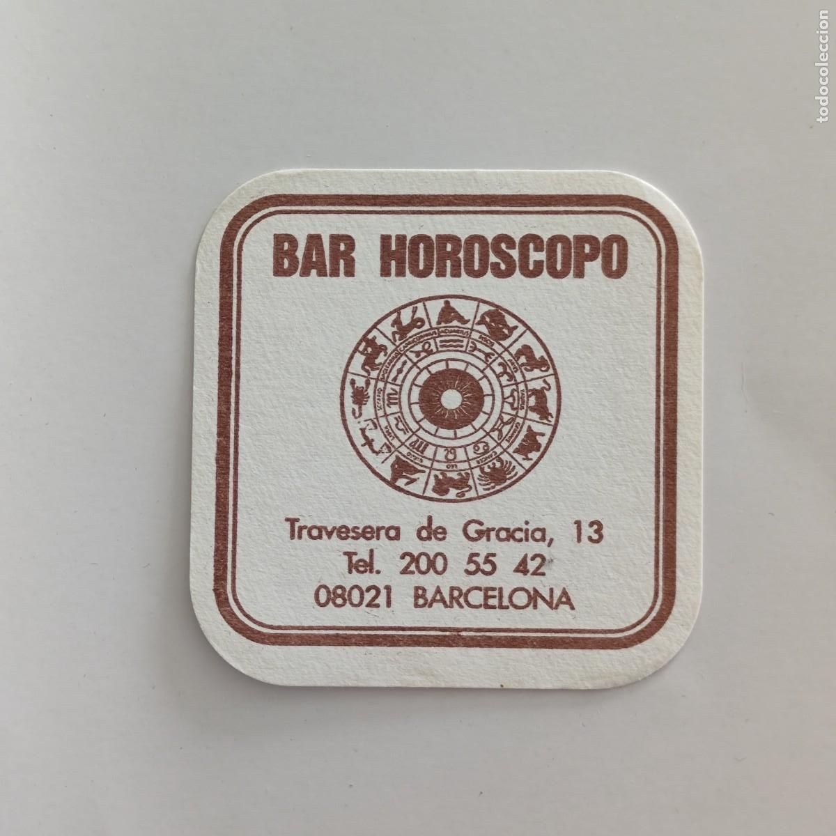 Otros Art&iacute;culos de Coleccionismo en Papel: POSAVASOS - BARCELONA - BAR HOROSCOPO