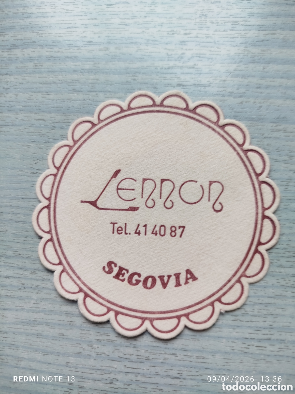 Otros Art&iacute;culos de Coleccionismo en Papel: posavasos-LENNON-SEGOVIA