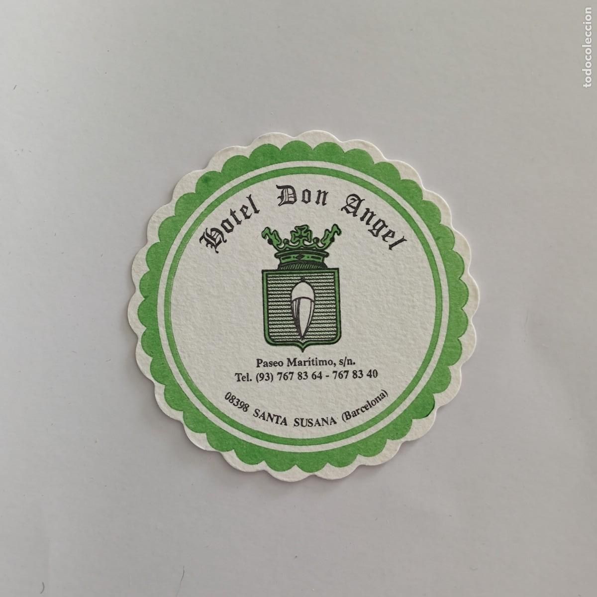 Otros Art&iacute;culos de Coleccionismo en Papel: POSAVASOS - BARCELONA / SANTA SUSANA - HOTEL DON ANGEL - BELLOTA FLORA HERALDICA