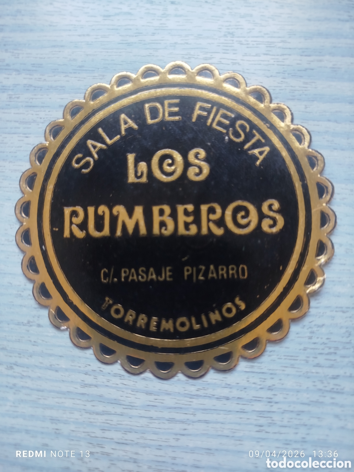 Otros Art&iacute;culos de Coleccionismo en Papel: posavasos-Sala de fiestas los bomberos--TORREMOLINOS