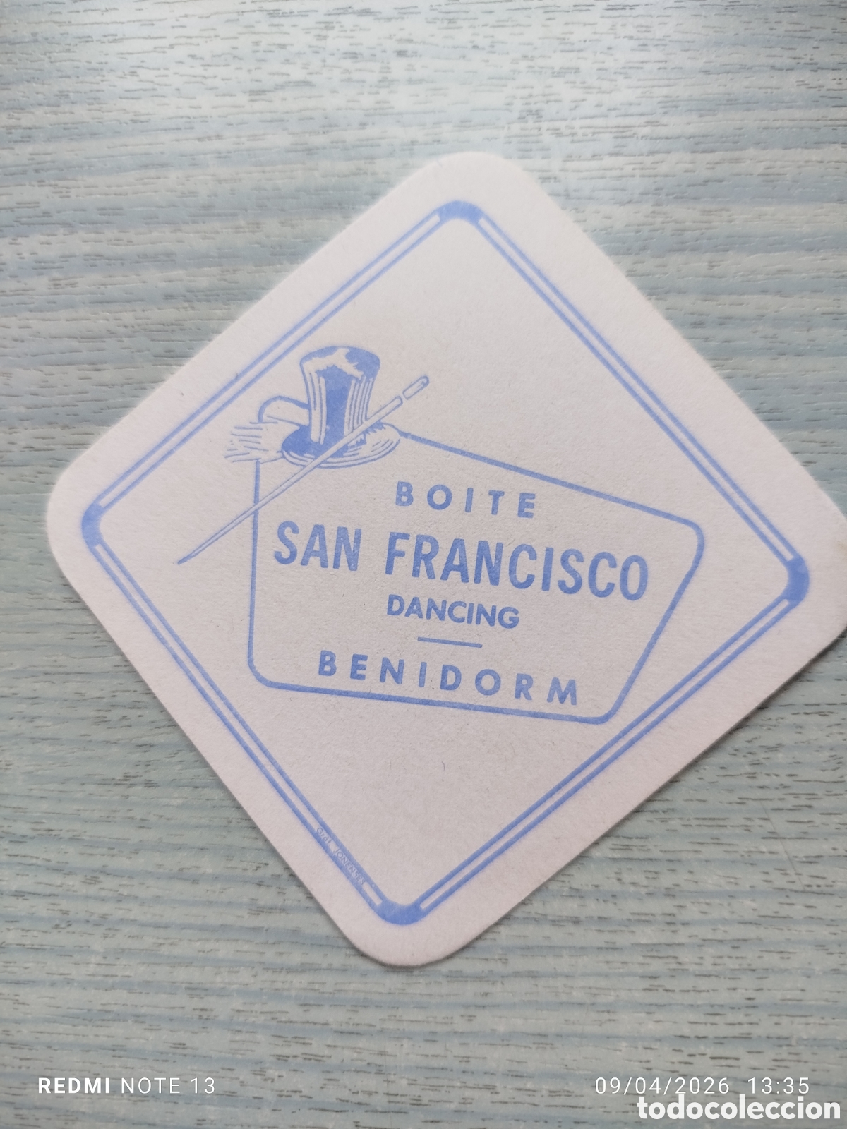 Otros Art&iacute;culos de Coleccionismo en Papel: posavasos-SAN FRANCISCO--BENIDORM