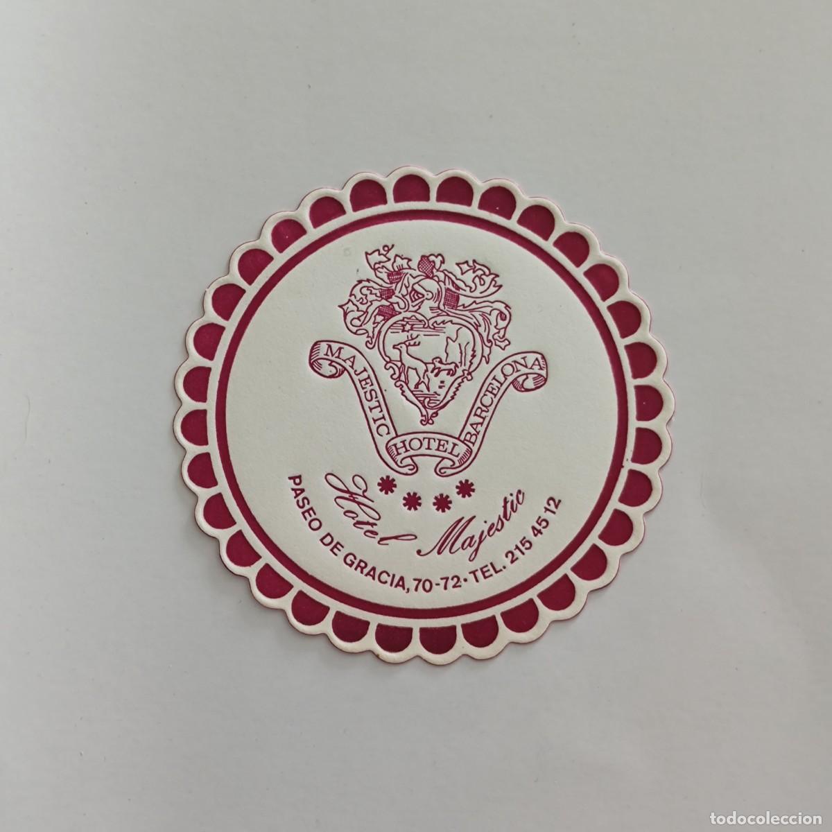 Otros Art&iacute;culos de Coleccionismo en Papel: POSAVASOS - BARCELONA - HOTEL MAJESTIC - FAUNA HERALDICA