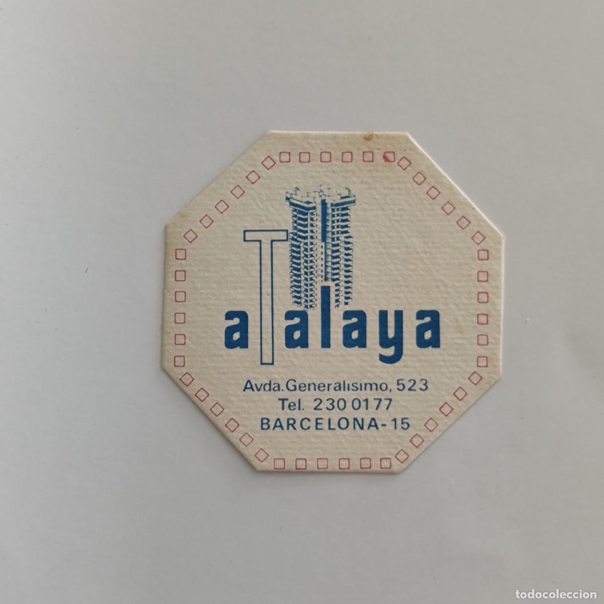 Otros Art&iacute;culos de Coleccionismo en Papel: POSAVASOS - BARCELONA - ATALAYA - ARQUITECTURA