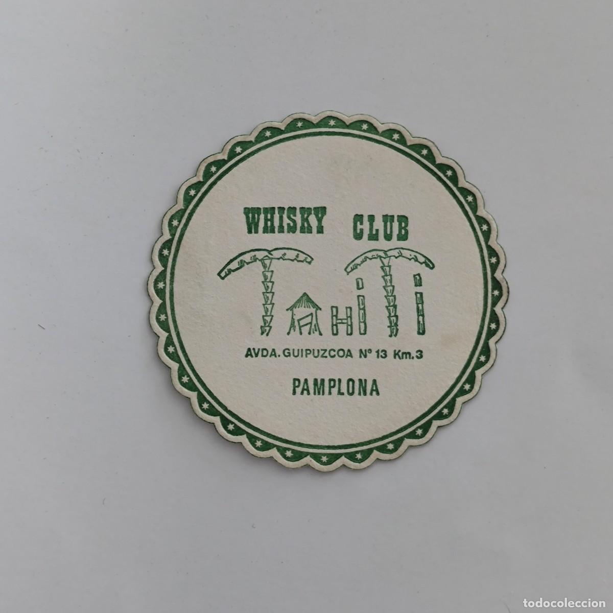 Otros Art&iacute;culos de Coleccionismo en Papel: POSAVASOS - NAVARRA NAFARROA / PAMPLONA - TAHITI WHISKY CLUB - PALMERA FLORA