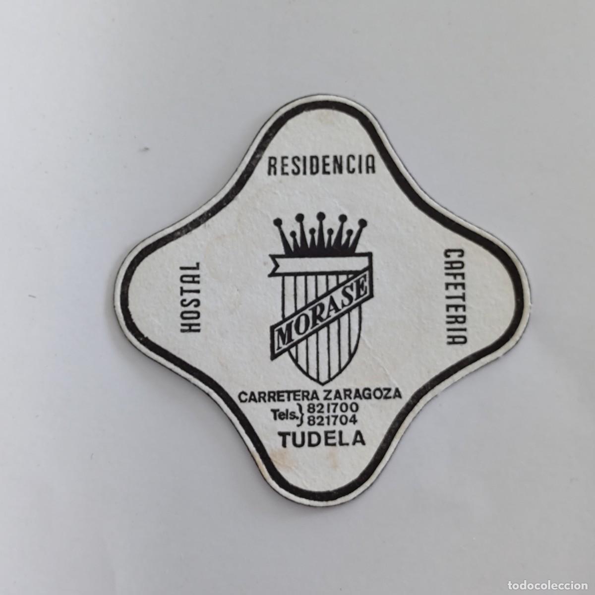 Otros Art&iacute;culos de Coleccionismo en Papel: POSAVASOS - NAVARRA NAFARROA / TUDELA - MORASE HOSTAL RESIDENCIA CAFETERIA