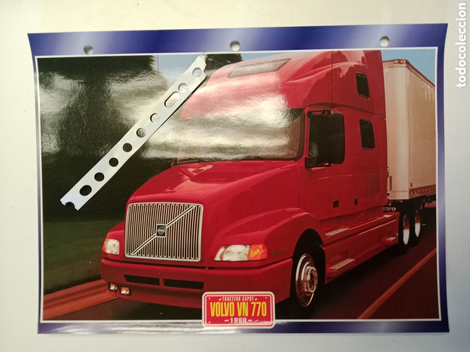 Otros Art&iacute;culos de Coleccionismo en Papel: Ficha cami&oacute;n Volvo VN 770