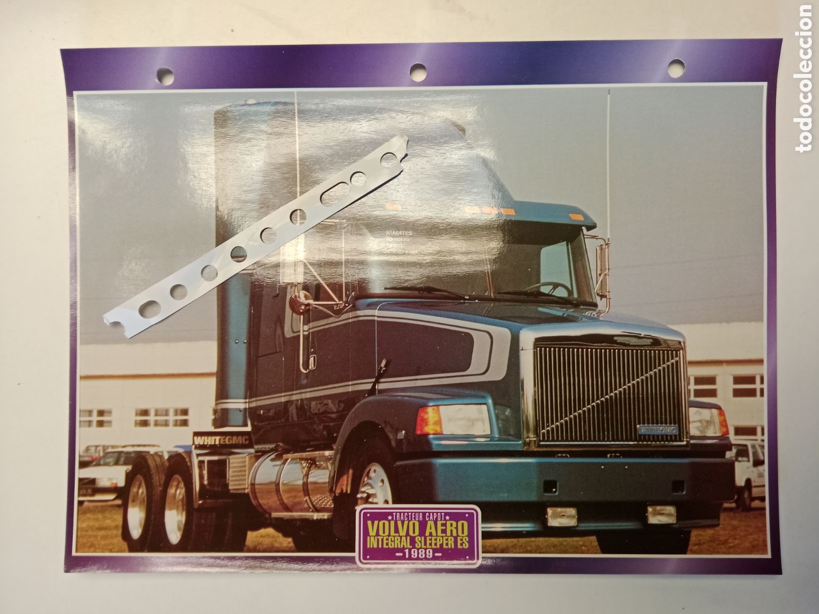 Otros Art&iacute;culos de Coleccionismo en Papel: Ficha cami&oacute;n Volvo Aero