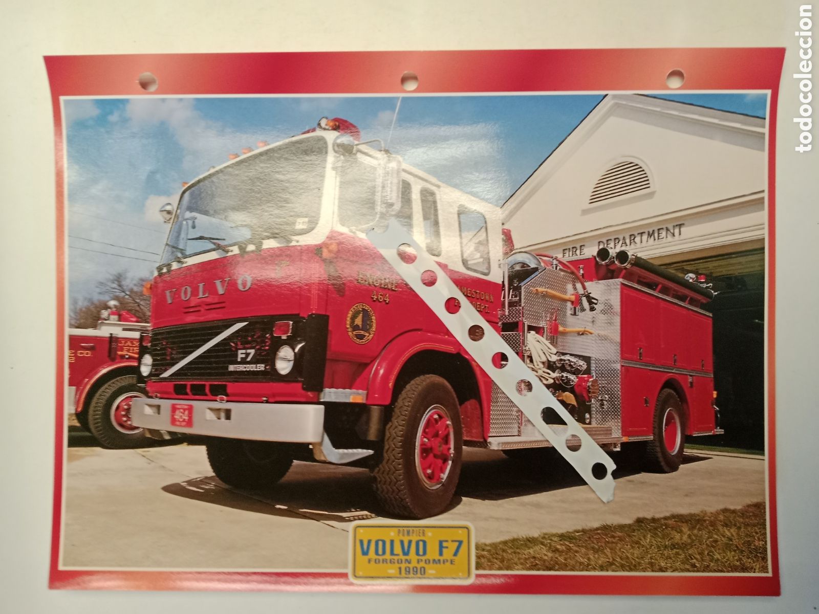 Otros Art&iacute;culos de Coleccionismo en Papel: Ficha cami&oacute;n Volvo F7