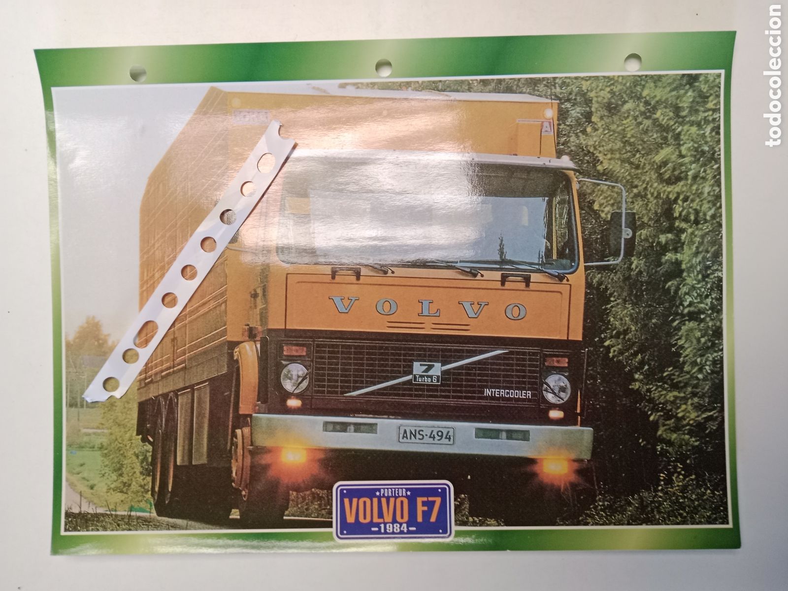 Otros Art&iacute;culos de Coleccionismo en Papel: Ficha cami&oacute;n Volvo F7