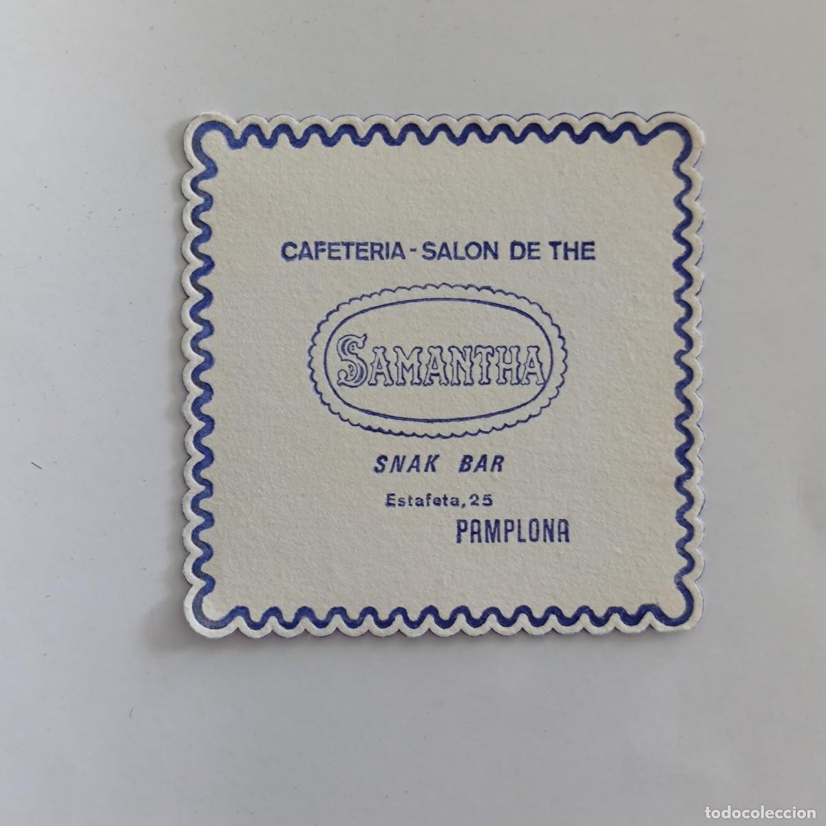 Otros Art&iacute;culos de Coleccionismo en Papel: POSAVASOS - NAVARRA NAFARROA / PAMPLONA - SAMANTHA CAFETERIA SALON DE THE