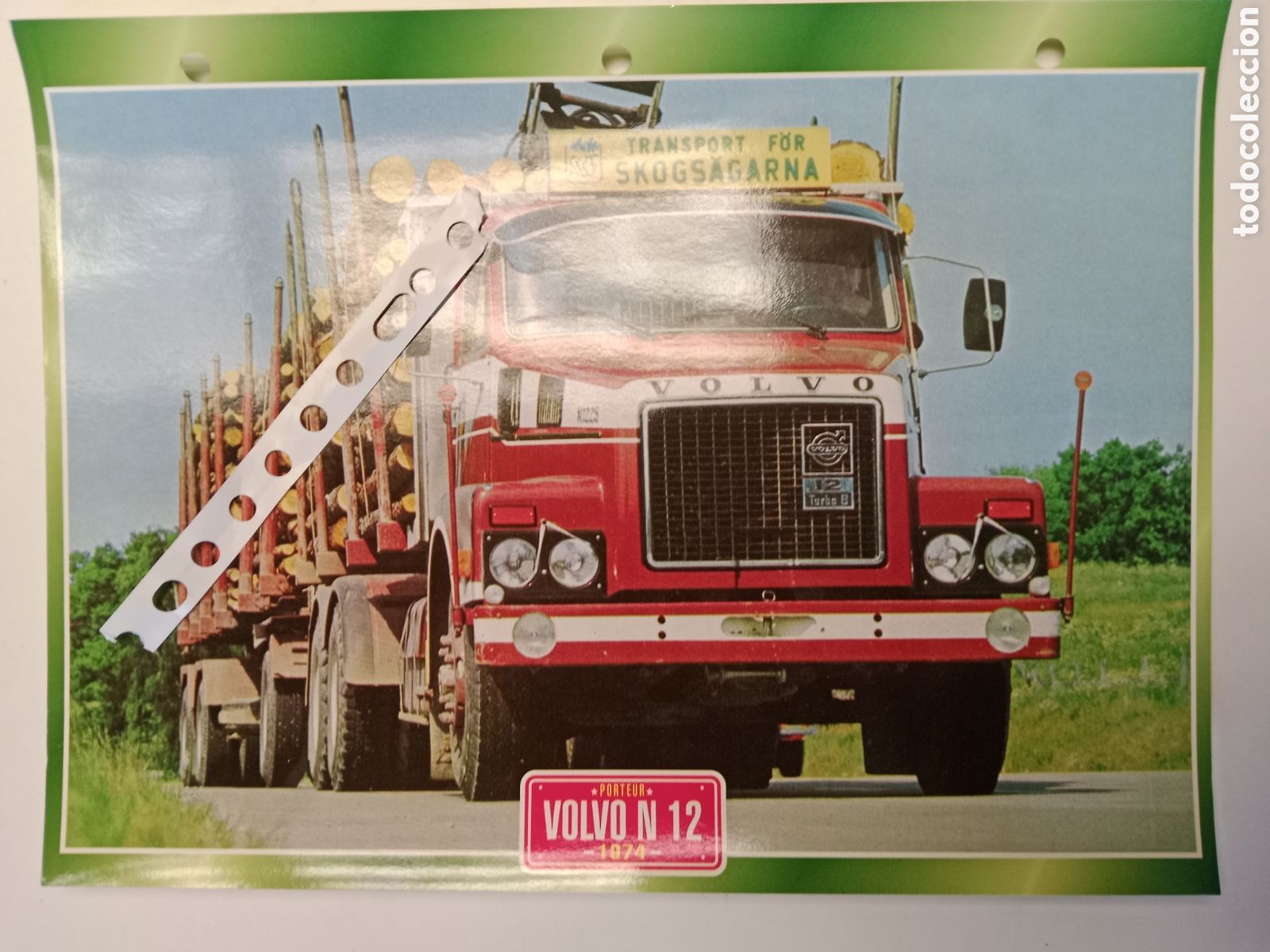 Otros Art&iacute;culos de Coleccionismo en Papel: Ficha cami&oacute;n Volvo N 12