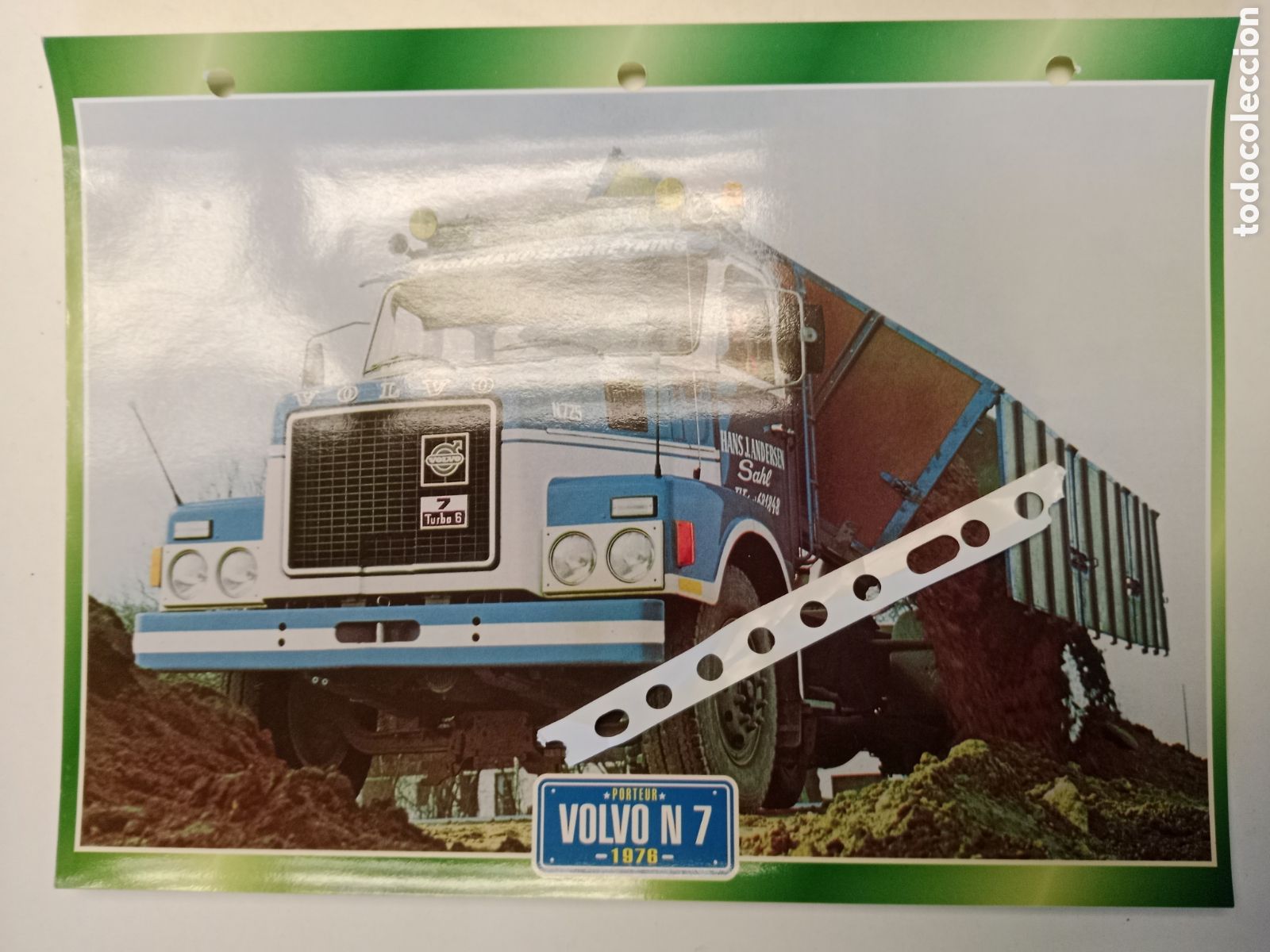Otros Art&iacute;culos de Coleccionismo en Papel: Ficha cami&oacute;n Volvo N 7