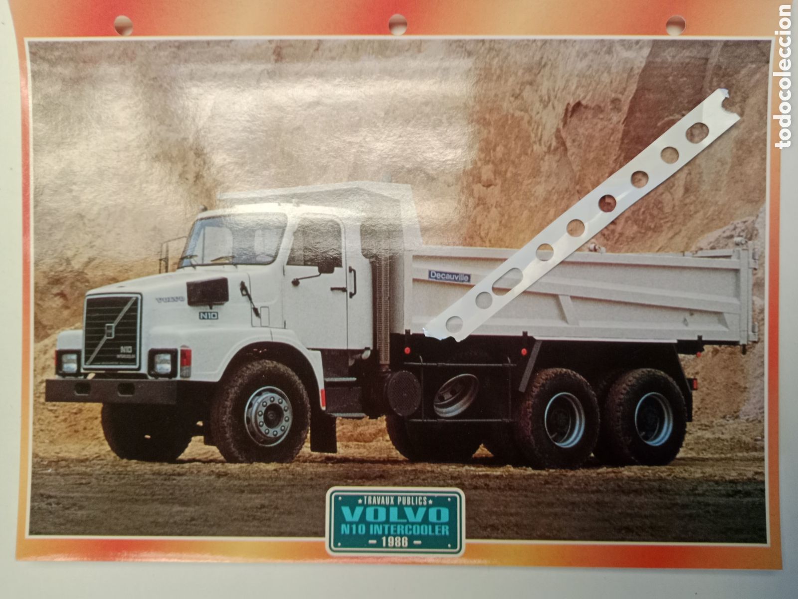 Otros Art&iacute;culos de Coleccionismo en Papel: Ficha camion Volvo N 10
