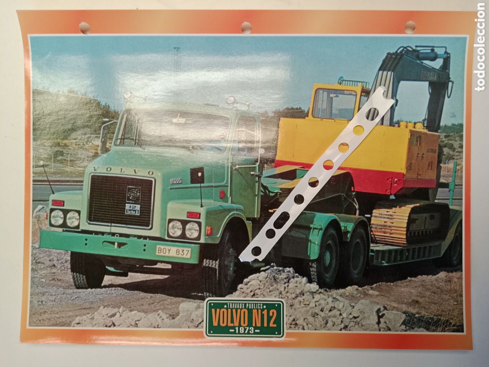 Otros Art&iacute;culos de Coleccionismo en Papel: Ficha cami&oacute;n Volvo N 12