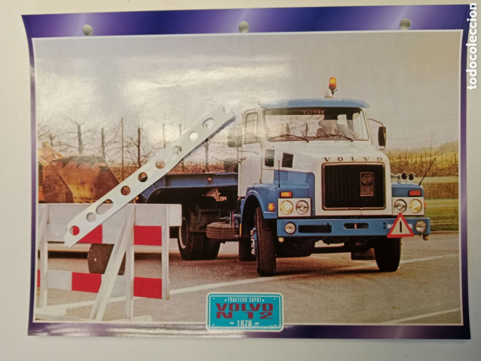 Otros Art&iacute;culos de Coleccionismo en Papel: Ficha cami&oacute;n Volvo N 12