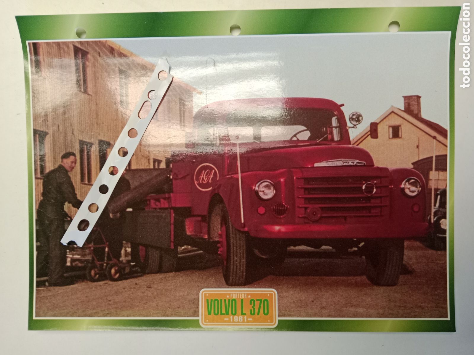 Otros Art&iacute;culos de Coleccionismo en Papel: Ficha cami&oacute;n Volvo L 370