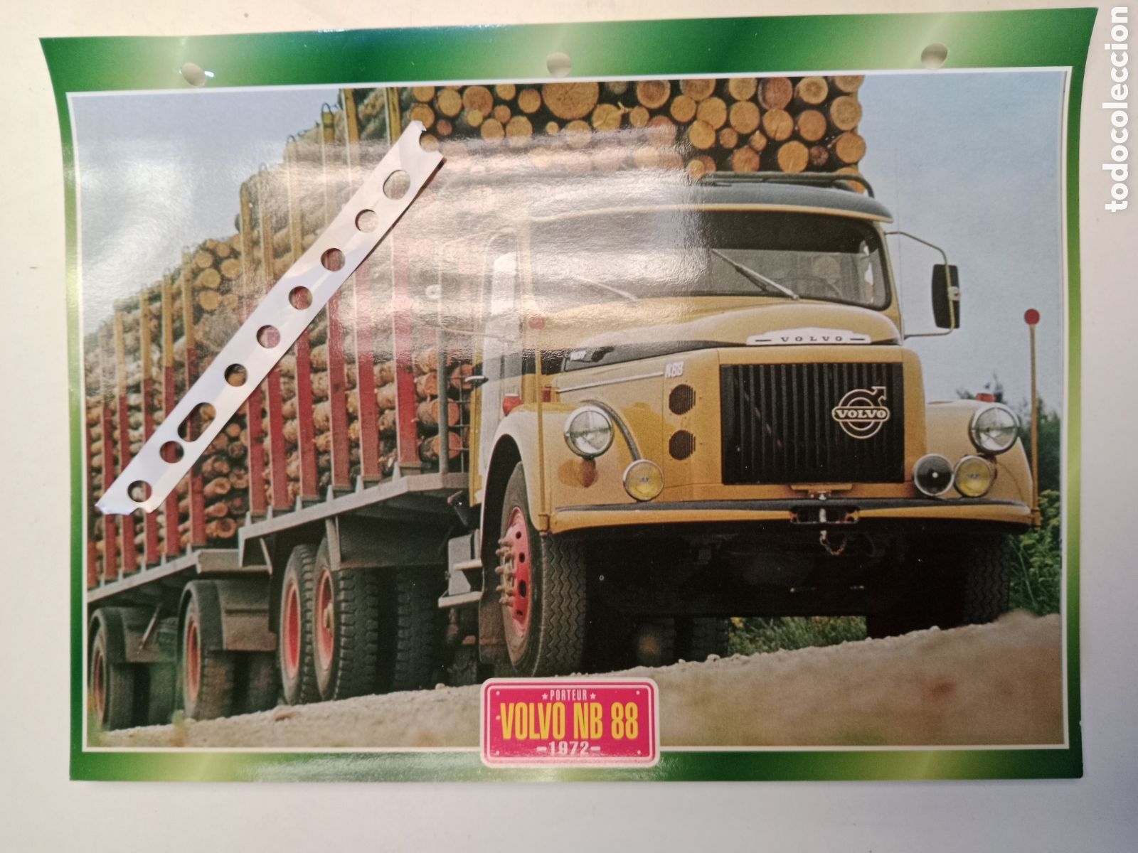Otros Art&iacute;culos de Coleccionismo en Papel: Ficha cami&oacute;n Volvo NB 88