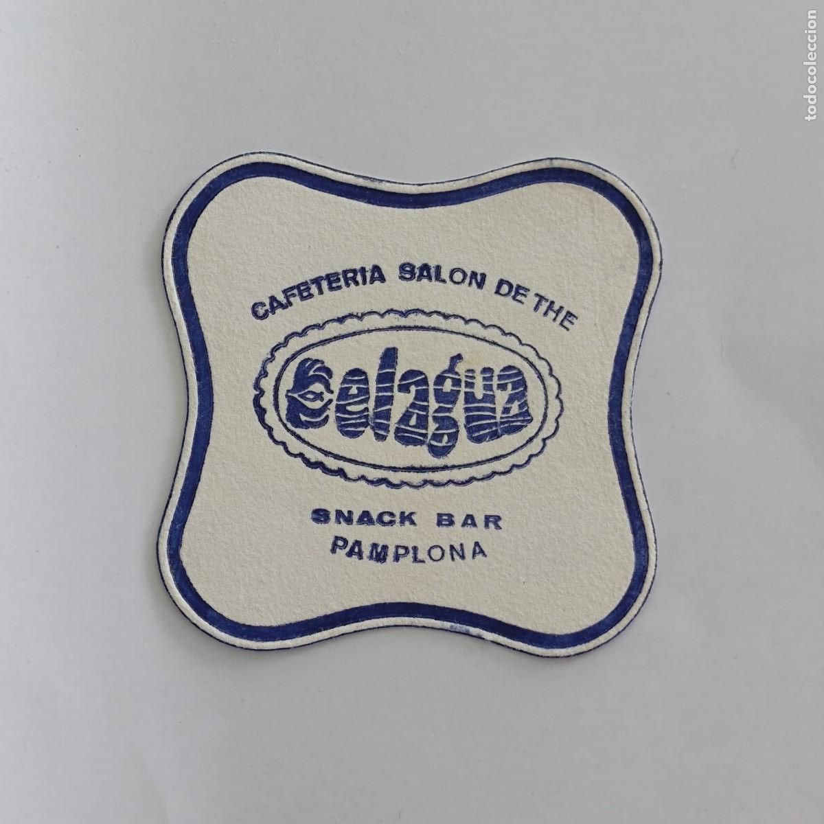 Otros Art&iacute;culos de Coleccionismo en Papel: POSAVASOS - NAVARRA NAFARROA / PAMPLONA - CELAGUA CAFETERIA SALON DE THE SNACK BAR