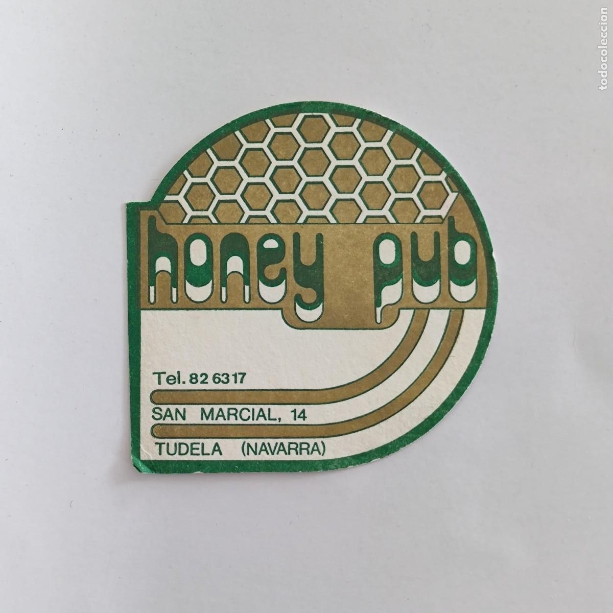 Otros Art&iacute;culos de Coleccionismo en Papel: POSAVASOS - NAVARRA NAFARROA / TUDELA - HONEY PUB