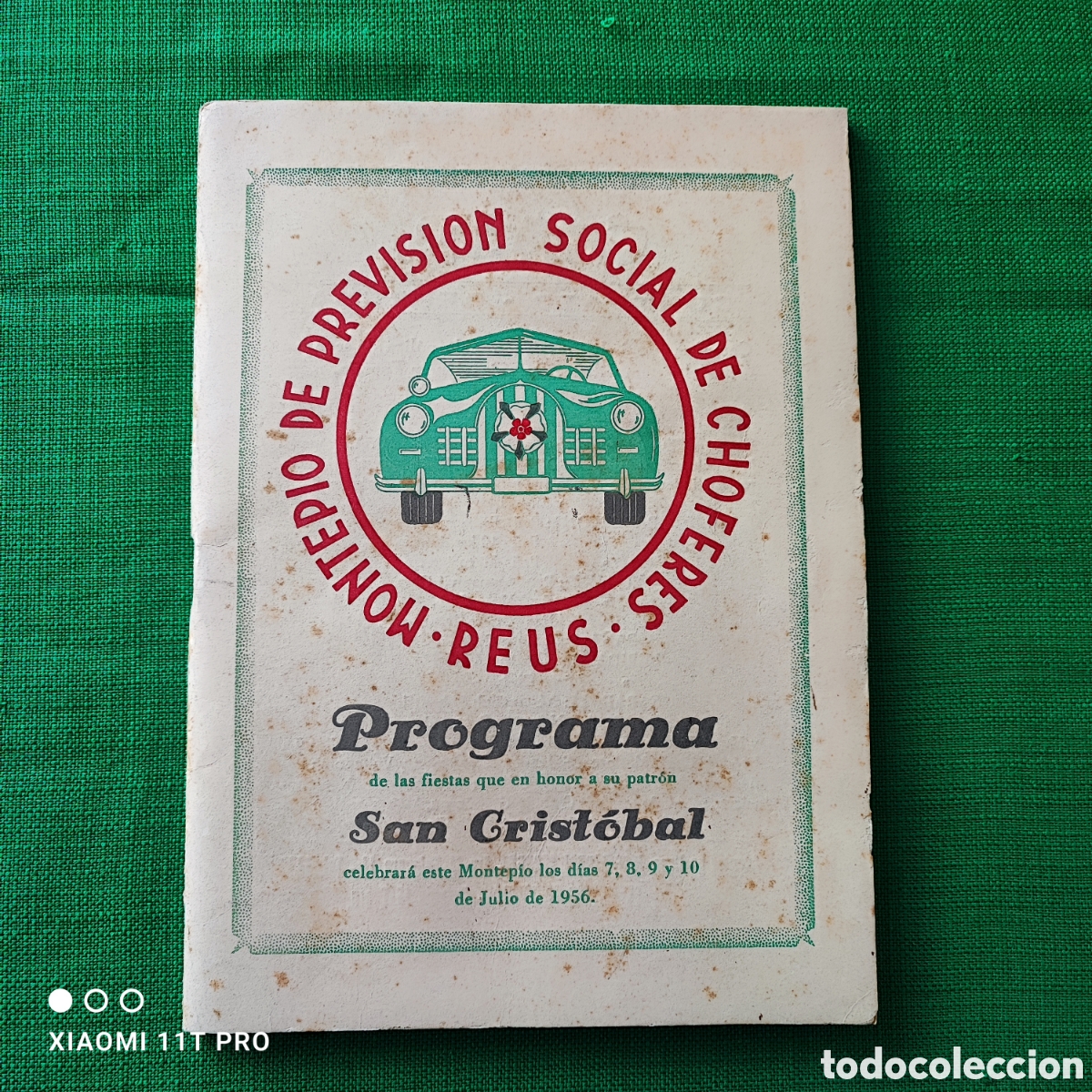 Otros Art&iacute;culos de Coleccionismo en Papel: Programa Montep&iacute;o previsi&oacute;n ch&oacute;feres, Reus 1956.