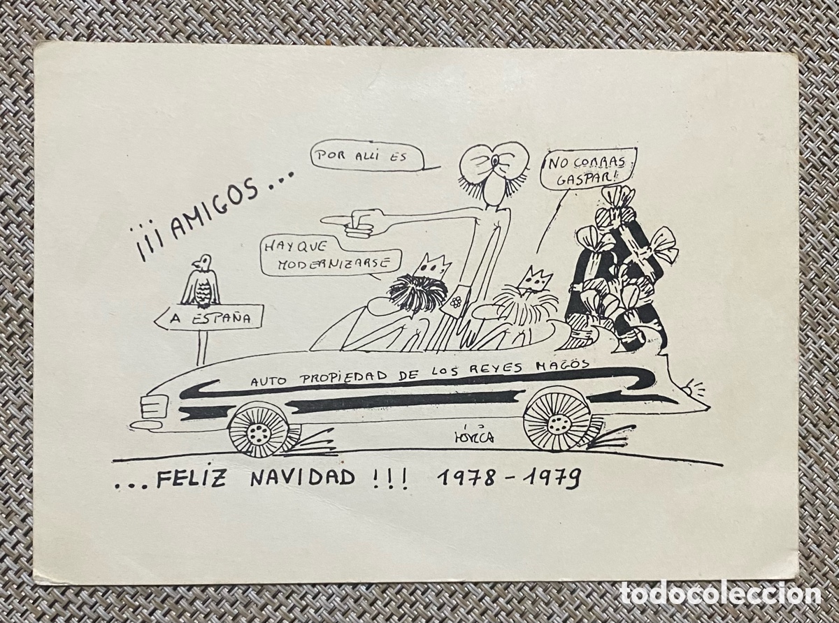 Otros Art&iacute;culos de Coleccionismo en Papel: Postal Navidad Reyes Magos 1978 1979