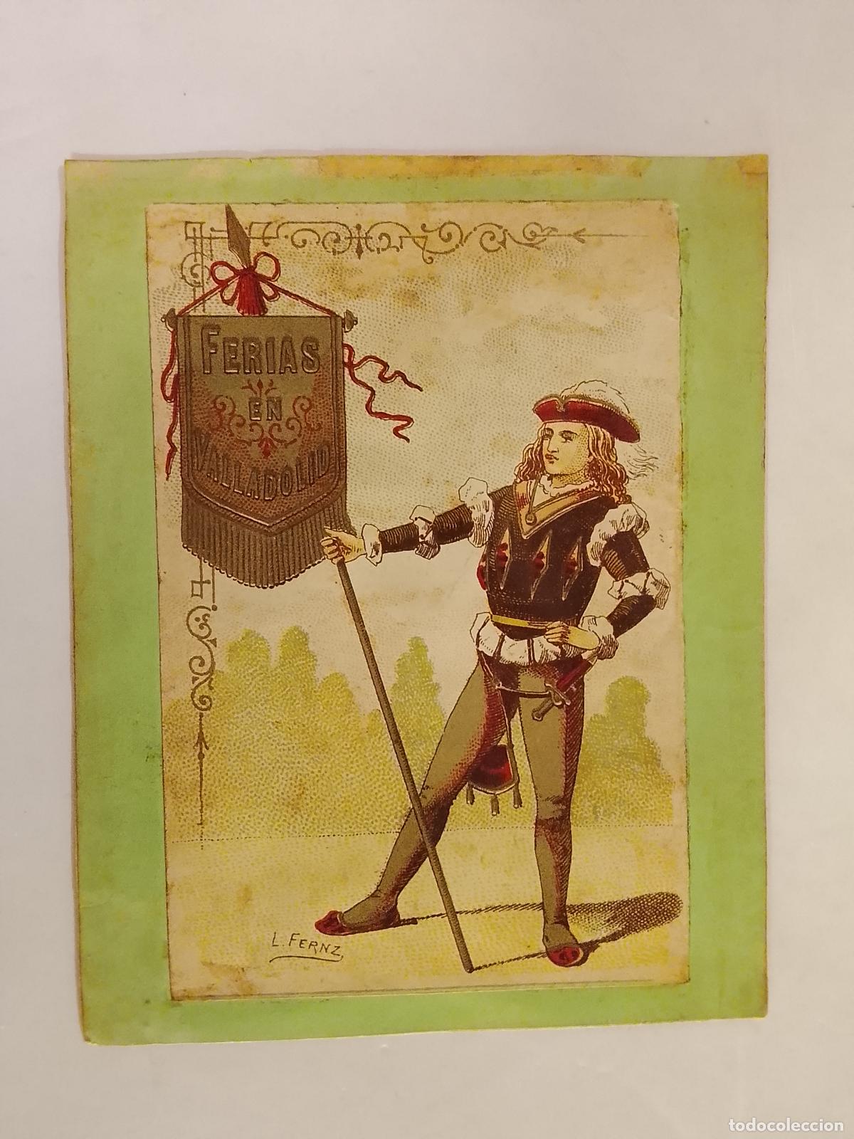 Otros Art&iacute;culos de Coleccionismo en Papel: FERIAS EN VALLADOLID - ILUSTRA L. FERNZ - TARJETA ANTIGUA POSIBLEMENTE RECORTE -VER FOTOS-(K-15.276)