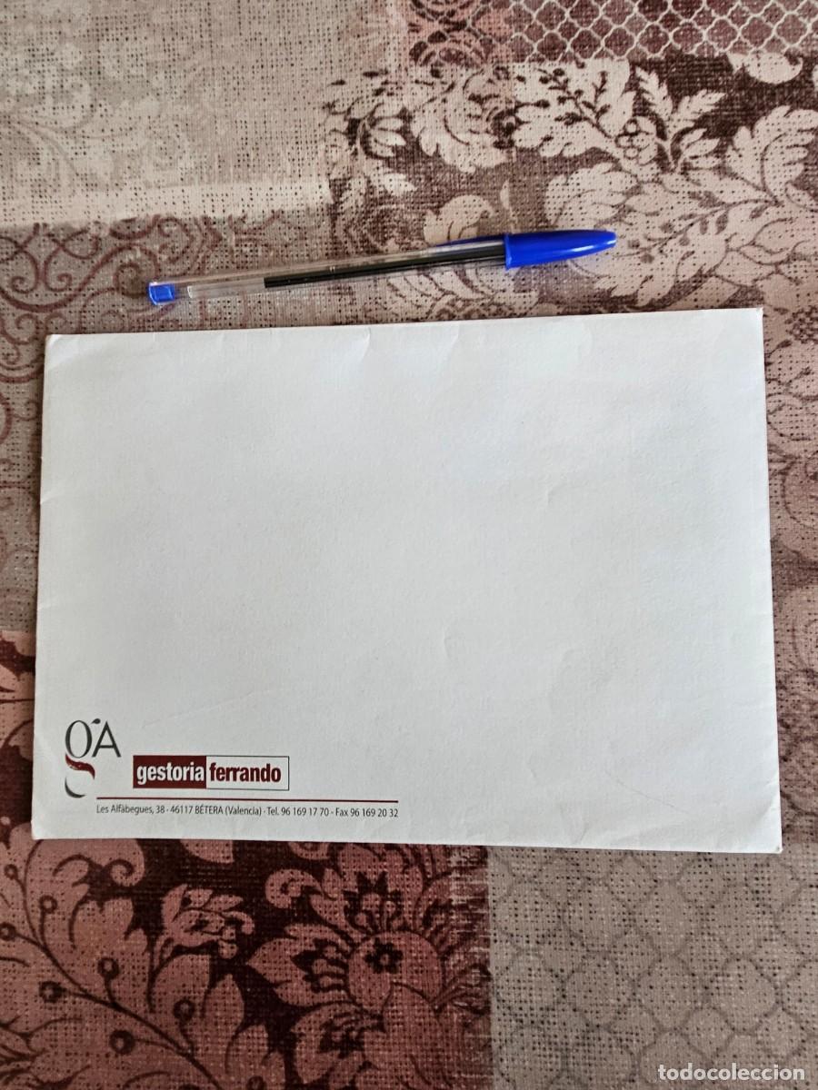 Otros Art&iacute;culos de Coleccionismo en Papel: Sobre De Papel De La Gestor&iacute;a Ferrando De B&eacute;tera Municipio De Valencia.