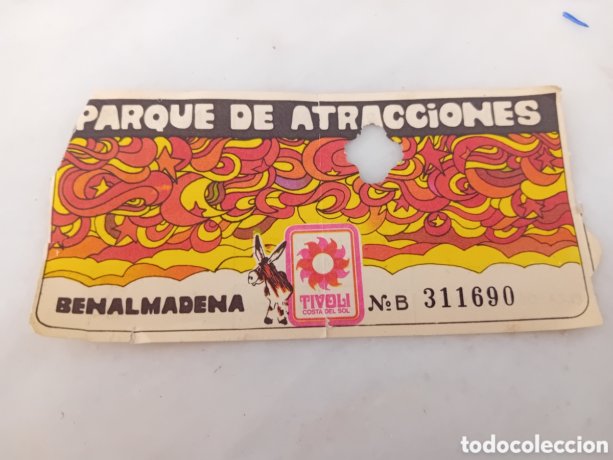 Otros Art&iacute;culos de Coleccionismo en Papel: tivoli antigua entrada parque atracciones benalmadena