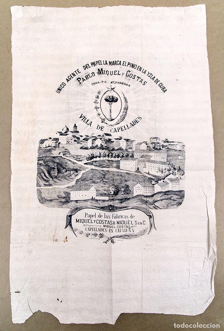 Otros Art&iacute;culos de Coleccionismo en Papel: PAPEL DE CAPELLADES - CUBA - PIEZA RARA