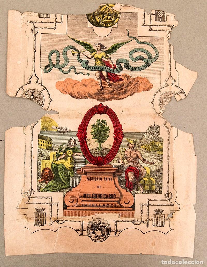Otros Art&iacute;culos de Coleccionismo en Papel: PAPEL DE CAPELLADES - MELCHOR CARD&Oacute; - PUBLICIDAD