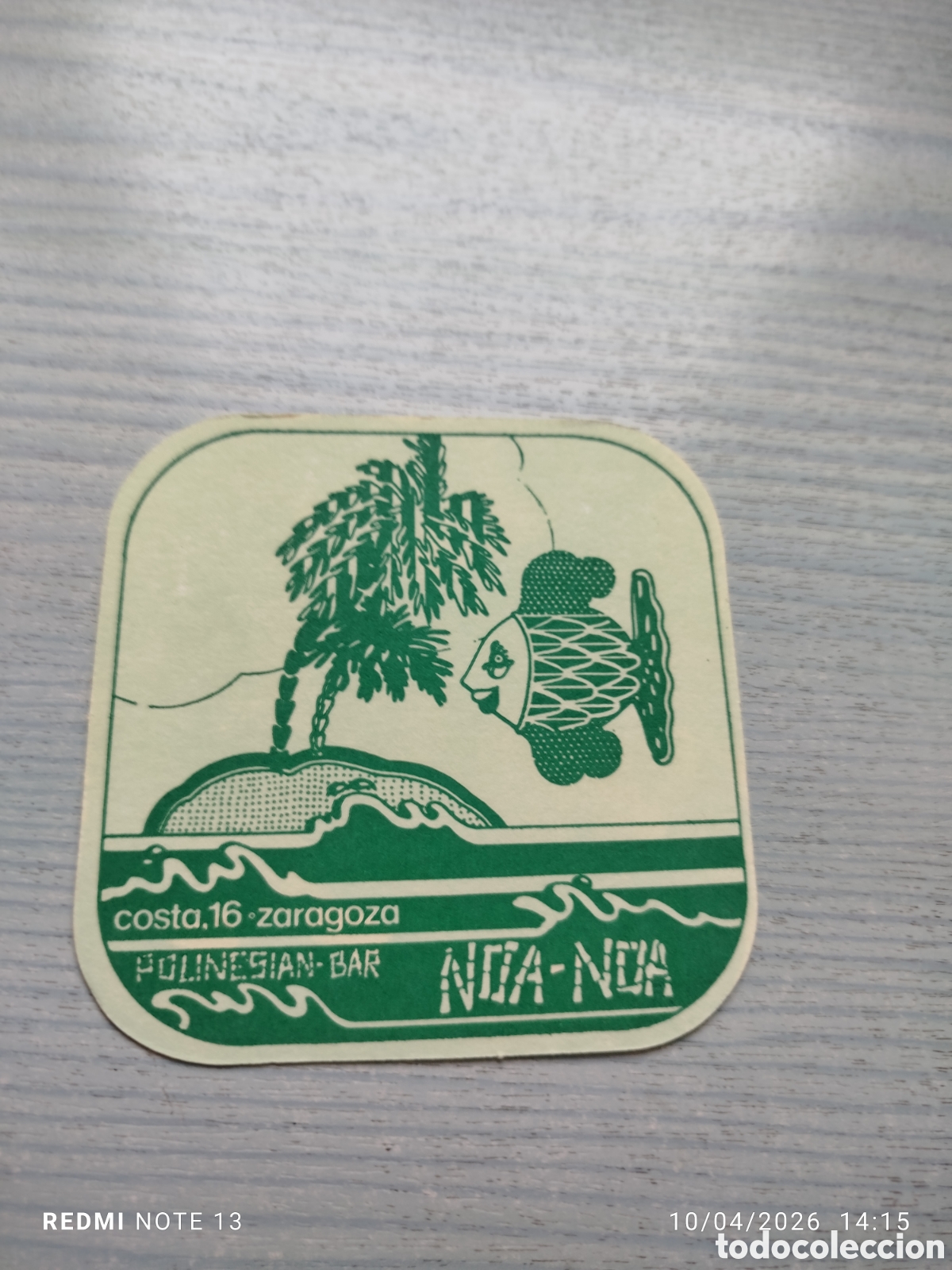 Otros Art&iacute;culos de Coleccionismo en Papel: posavasos -polinesia bar-noa-noa--ZARAGOZA-