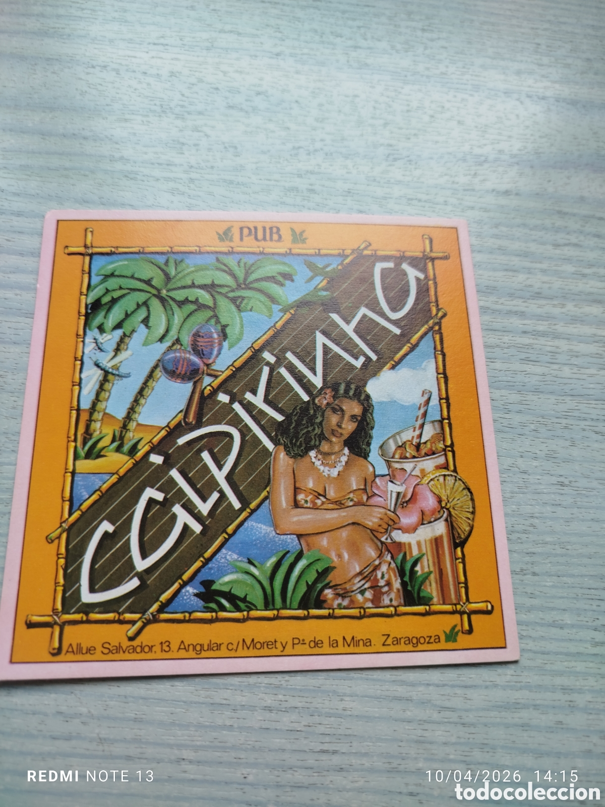 Otros Art&iacute;culos de Coleccionismo en Papel: posavasos -pub cglpirinha--ZARAGOZA-