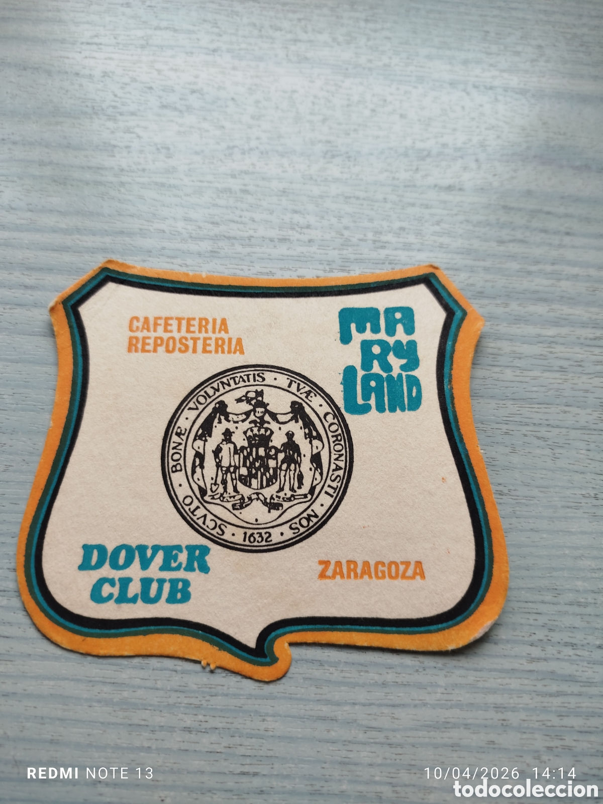 Otros Art&iacute;culos de Coleccionismo en Papel: posavasos -cafeteria mary land-ZARAGOZA-