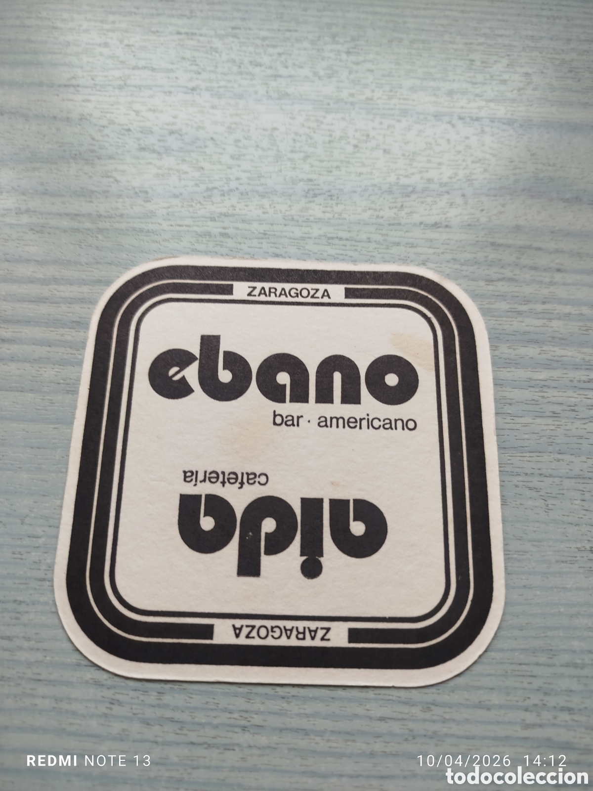 Otros Art&iacute;culos de Coleccionismo en Papel: posavasos -bar americano EBANO--ZARAGOZA-