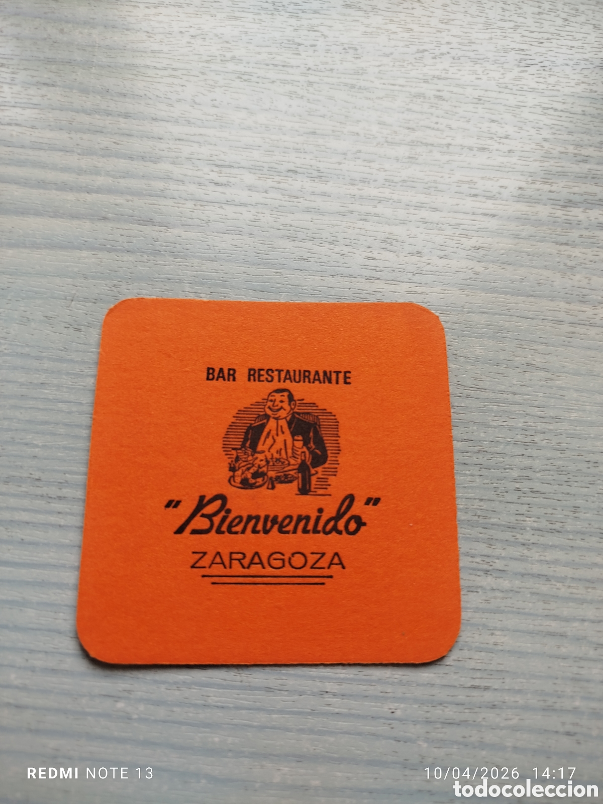 Sammelleidenschaft Andere Papierartikel: posavasos -bar bienvenido-ZARAGOZA-