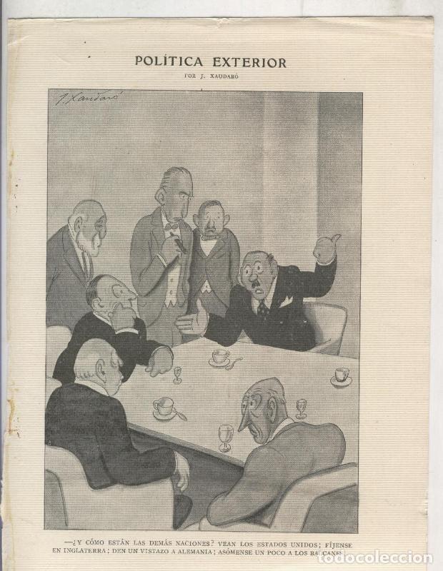 Altri oggetti di carta: Xaudaro: Lamina numero 47: Politica exterior - Xaudaro