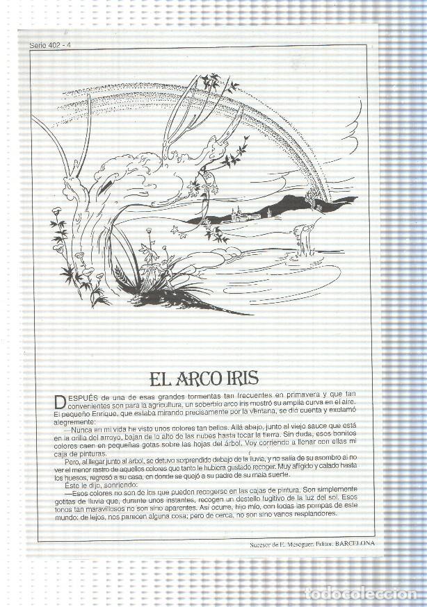 Otros art&iacute;culos de coleccionismo en papel: Laminas serie Rosa-cuentos de Juan C. Schmid numero 04: El arco iris - Emilio Freixas