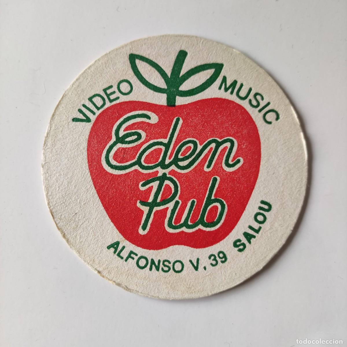 Otros Art&iacute;culos de Coleccionismo en Papel: POSAVASOS - TARRAGONA / SALOU - EDEN PUB VIDEO MUSIC - MANZANA FRUTA