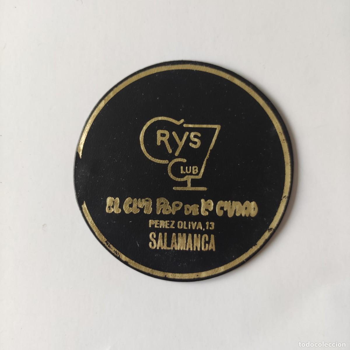 Otros Art&iacute;culos de Coleccionismo en Papel: POSAVASOS - SALAMANCA - CRYS CLUB / EL CLUB POP DE LA CIUDAD - GOMA PLASTICO