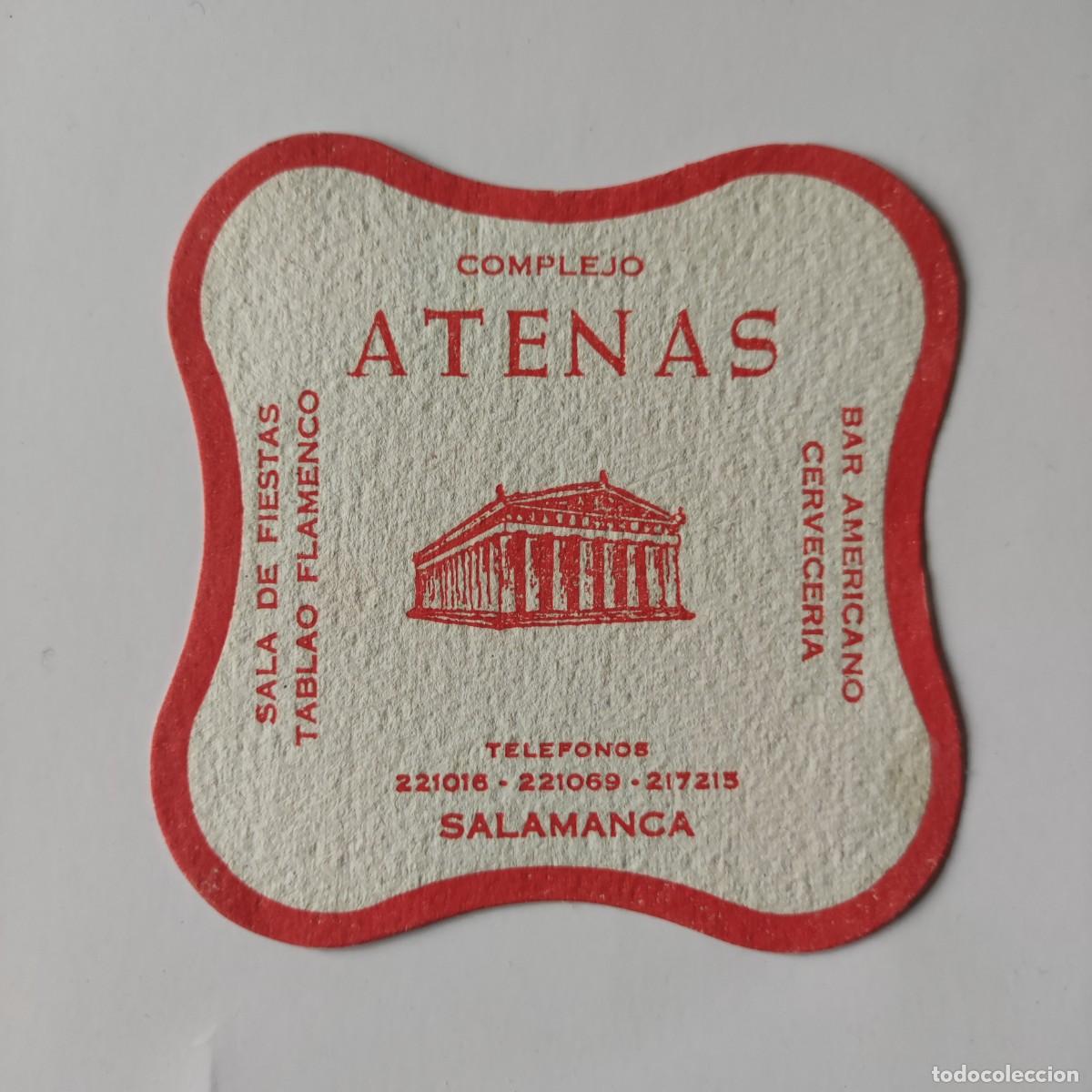 Otros Art&iacute;culos de Coleccionismo en Papel: POSAVASOS - SALAMANCA - COMPLEJO ATENAS - SALA DE FIESTAS TABLAO FLAMENCO BAR AMERICANO CERVECERIA -