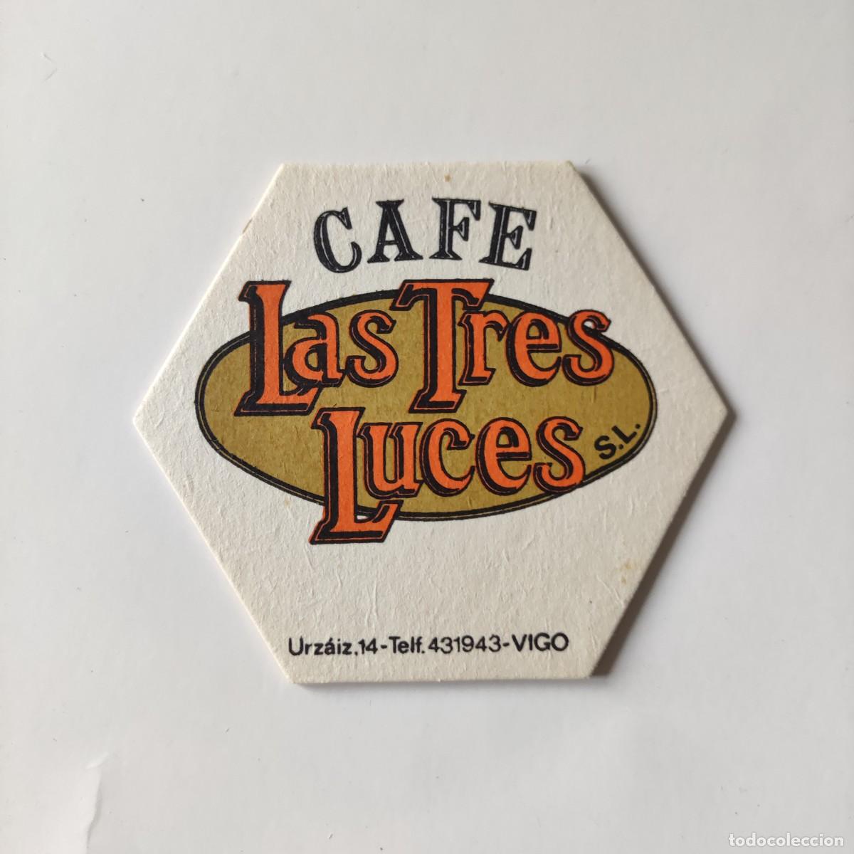 Otros Art&iacute;culos de Coleccionismo en Papel: POSAVASOS - PONTEVEDRA / VIGO - LAS TRES LUCES CAFE