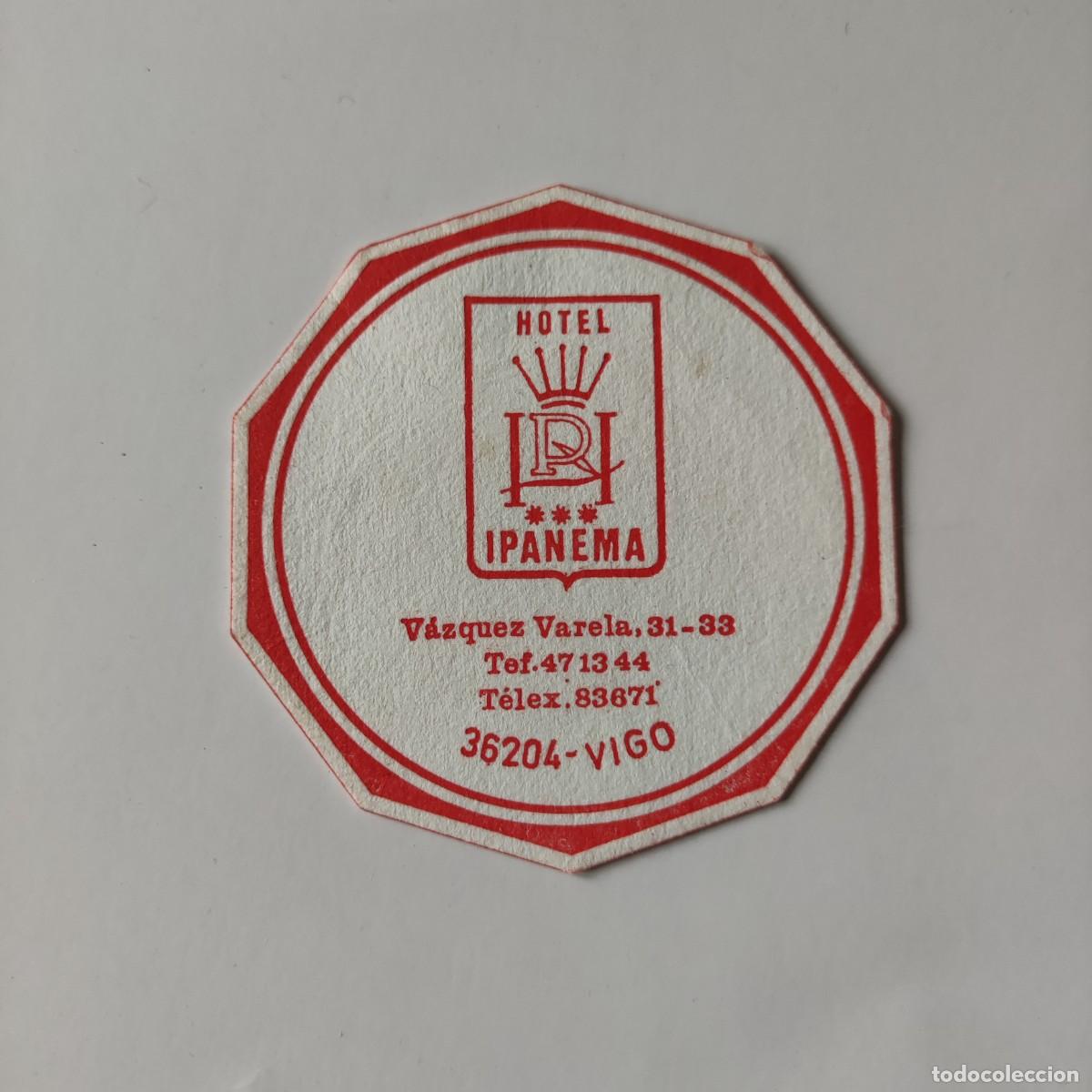 Otros Art&iacute;culos de Coleccionismo en Papel: POSAVASOS - PONTEVEDRA / VIGO - IPANEMA HOTEL - 1988